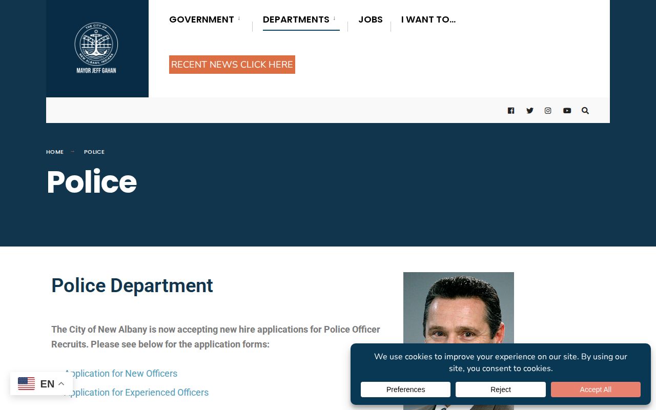 New Albany Police Department official Floyd County arrest record source